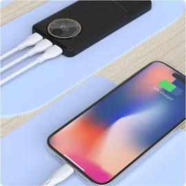 DUDAO K12Pro Powerbank 20000mAh 22,5 W PD, USB-A & USB-C, Schwarz