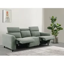 OTTO home 3-Sitzer OTTO HOME "SKAANE Cord-Sofa, 229 cm, manuelle u. elektrische Relaxfunktion", grau, B:229cm H:100cm T:100cm, 100% Polyester, Sofas, Relax-Funktion in 2 Sitzen, Kopfteilverstellung, Federkernpolsterung