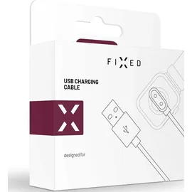 FIXED USB-A Charging Cable, for Garmin Smartwatch Black