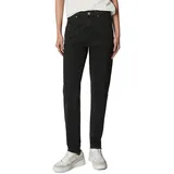 Marc O'Polo DENIM "aus stretchigem Organic-Cotton-Mix", Damen, Gr. 31, Länge 30, schwarz, Obermaterial: 98% Baumwolle, 2% Elasthan, unifarben, lässig geschnitten normal, Jeans