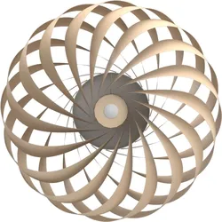 Tom Rossau TR5 Wandleuchte, Ø 40 cm, natur