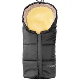 Hofbrucker Lammfellfußsack Leni in Grau - (L)80 x (B)35 cm