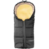 Hofbrucker Lammfellfußsack Leni in Grau - (L)80 x (B)35 cm