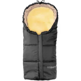Hofbrucker Lammfellfußsack Leni in Grau - (L)80 x (B)35 cm
