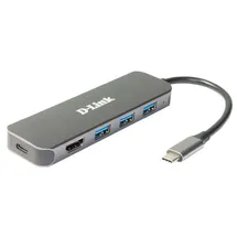 D-Link DUB-2333 5-in-1 USB-C Hub mit HDMI/Power Delivery