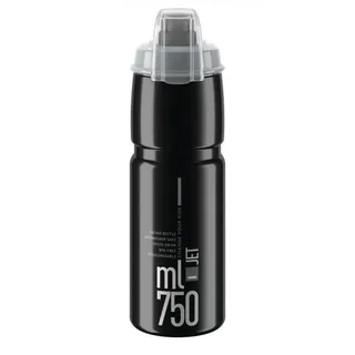 Elite Jet Plus Trinkflasche Schwarz/Grau 750ml