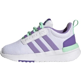 adidas Baby-Jungen Racer TR21 I Sneaker, FTWR White/Violet Fusion/Pulse Mint, 25 EU