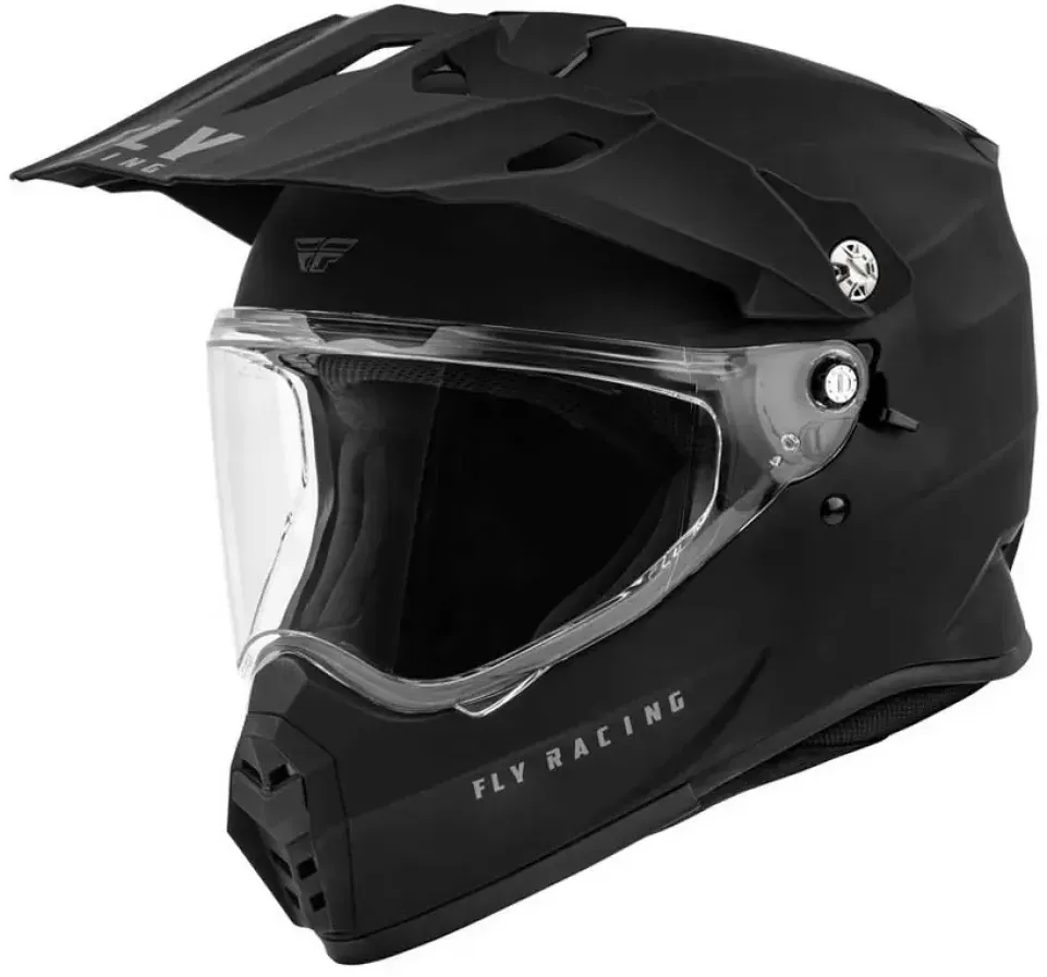 Fly Racing Trekker Solid Integralhelm - Black Matt - XS
