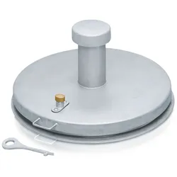 Zarges Brunnenabdeckung in runder Form aus Stahl ohne Isolierung Durchmesser 625 mm
