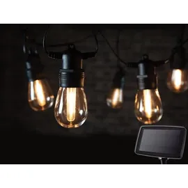 VELLEMAN Solar LED Lichterkette 15 m Schwarz