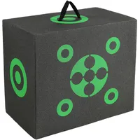 Vevor Bogenschießen-Zielblock, 40,6 x 45,7 cm, Allseitiger Bogen-Zielblock, tragbares Outdoor-Bogenschießen-Ziel mit Tragegriff, einfache Pfeilentfernung, Gute Sichtbarkeit, leicht, einfach zu