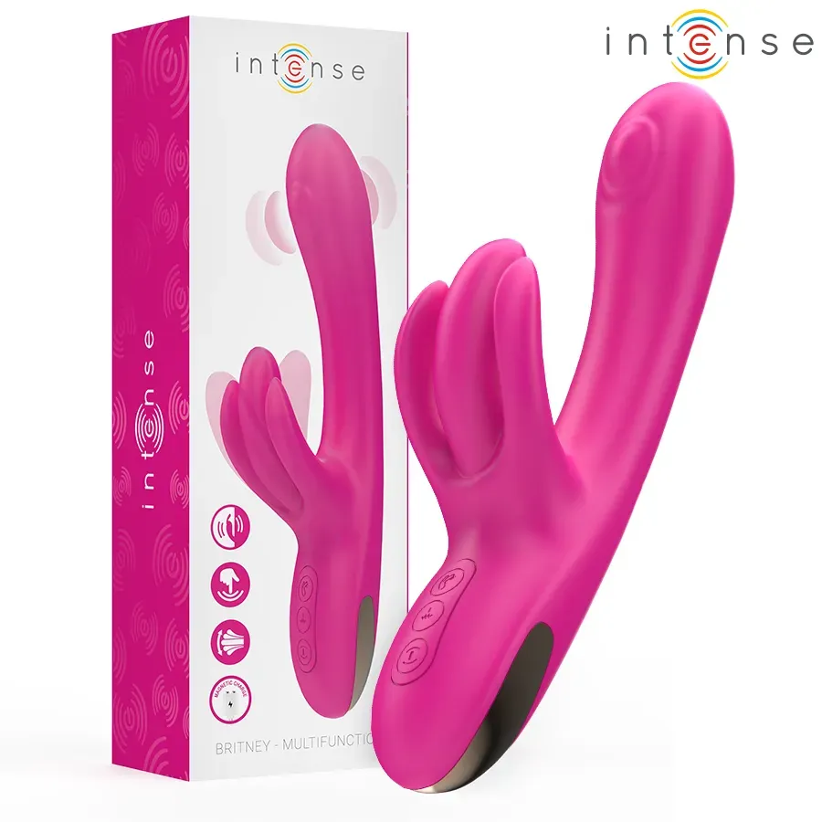INTENSE - Britney Multifunktions-Rabbit-Vibrator, 23 cm, Rosa