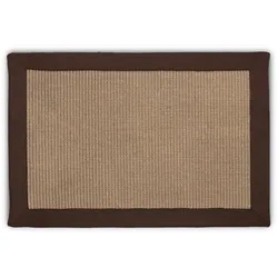 Karat Sisal-Kratzteppich Amazonas   Natur   Bordüre: Sahara / Cappuchino