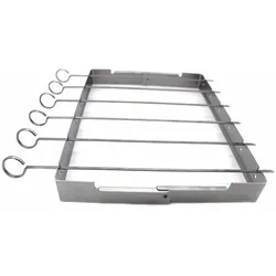 SANTOS BBQ Schaschlik Set klappbar, Edelstahl