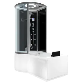 AcquaVapore Kombination Badewanne Dusche K55-R33 Duschtempel 100x170