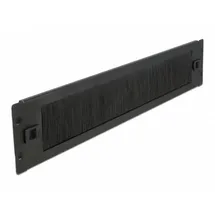 DeLock 66346 19" Kabelmanagement Bürstenleiste, 2 HE schwarz