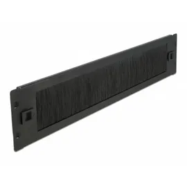 DeLock 66346 19" Kabelmanagement Bürstenleiste, 2 HE schwarz
