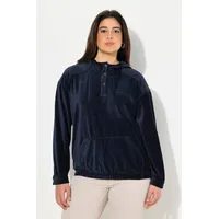 Ulla Popken Sweatshirt in marine | Gr.: 50-52