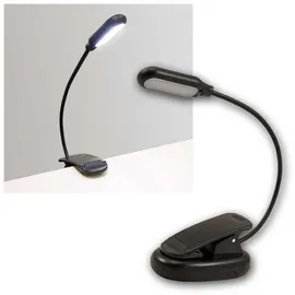 McShine LED Klemmleuchte / Leseleuchte McShine, 5 LEDs, mit Akku