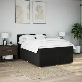 vidaXL Boxspringbett 140 x 200 cm Schwarz