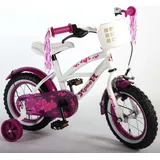 TPFSports Heart Cruiser Kinderfahrrad - Mädchen - 12 Zoll - Rücktritt + Handbremse - Weiß Lila