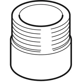 Geberit PE Übergang mit Außengewinde d 50mm R 1 1/2