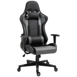 zaewry Vinsetto Ergonomischer Bürostuhl Kunstleder Schwarz