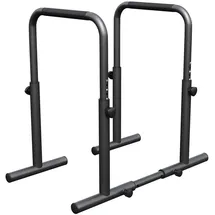 Gorilla Sports Dip Barren - Verstellbar, Parallettes, Dip Station, Fitness Push Up Stangen, schwarz NO SIZE