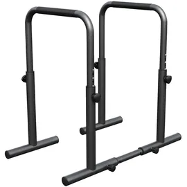 Gorilla Sports Dip Barren - Verstellbar, Parallettes, Dip Station, Fitness Push Up Stangen, schwarz NO SIZE