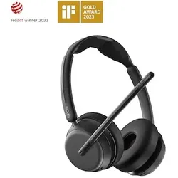 EPOS IMPACT 1061 ANC Stereo-Headset - UC-Version, Bluetooth (BTD 800a Adapter), BrainAdaptTM-Technologie, EPOS AITM, Adaptives Active Noise-Cancelling, inkl. Ladestation