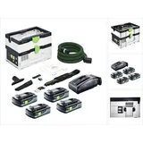 Festool CTLC SYS Akku Absaugmobil 36 V ( 2x 18 V ) Staubkl. L + 4x Akku 4,0 Ah + Ladegerät