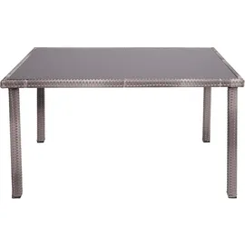Mendler Gartentisch 120 x 75 cm Grau/Braun