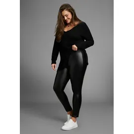 laura scott curve Lederimitathose CURVE Skinny Schwarz 54