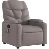 vidaXL Massagesessel Taupe Stoff
