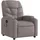 vidaXL Massagesessel Taupe Stoff