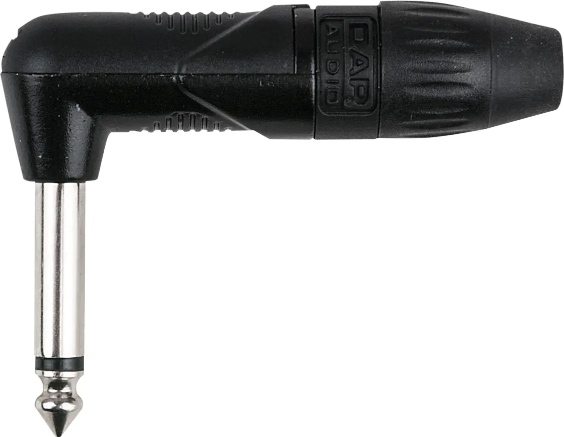 DAP 6.3 mm Right-angle Jack X-type Mono Schwarzes Gehäuse