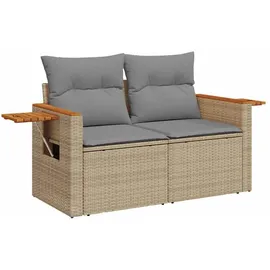 vidaXL Garten-Lounge-Set 9-tlg. beige