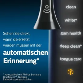 Philips Sonicare G3 Premium Gum Care Standard Schallzahnbürstenköpfe - 8er-Pack in Schwarz (Modell HX9058/33)