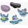 Crocs Jibbitz Stitch Tropical 5 Stück Mehrfarbig