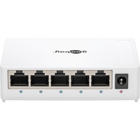Goobay 5-Port Gigabit Ethernet Netzwerk-Switch - 5x RJ45-Buchsen, Auto-Negotiation,