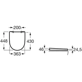 Roca Ona WC-Sitz mit Absenkautomatik Weiß