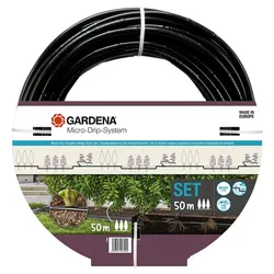 GARDENA Tropfbewässerung Set Hecken/Büsche 50m