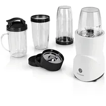 KOCHWERK Smoothie Maker Set 12-teilig Mixer Weiß mit 8 Funktionen inkl. To-Go Deckel