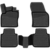 lement Element 3D Gummimatten Set passend für Skoda Kodiaq | Mk1 | 2016-2024 | 100% passgenaue Auto Fußmatten, robuste Universal Fußmatte Auto, Gummimatten Auto, Auto Fussmatten Gummi