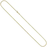 Schmuck Krone Goldkette 1,5mm Erbskette aus 585 Gelbgold 40cm, Gold 585 goldfarben