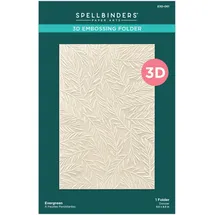 Spellbinders Evergreen 3D-Prägeschablone aus der Sealed for Christmas Collection