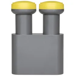 Humax Quad-Monoblock-LNB, 2 Satelliten 4 Teilnehmer, 0,1 dB Rauschmaß