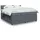 vidaXL Boxspringbett 180 x 200 cm Dunkelgrau
