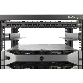 Startech StarTech.com 1HE 19 Zoll Server Rack Schienen - 60,9-91cm Einstellbare Tiefe - Universelle 4 Pfosten Rack Schienen - Netzwerk Geräte/Server/UPS Schienen für HPE ProLiant Dell PowerEdge (UNIRAILS1UB)