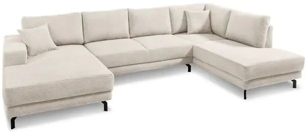 filippo Wohnlandschaft Castello Cord Beige Natur